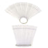 yueton 2 Set Total 100 Tips Transparent Fan-shaped Nail Art Tips Display, Polish Board Practice Sticks Tool