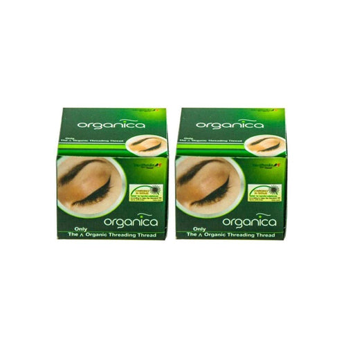 ORGANICA 2 Spool X 300M Organic Cotton Eyebrow Threading Thread, India, Dermaplaning Epilator Tool