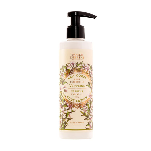 Panier des Sens Verbena Body Lotion for Dry Skin, Hydrating Cream with Shea Butter & Olive Oil