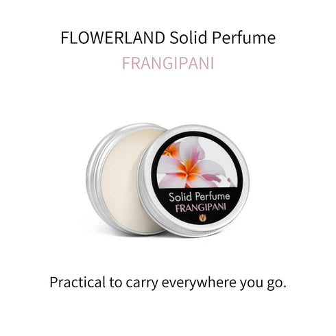 Flowerland Natural Solid Perfume Balm, 30ml, Portable Pocket Fragrance for Men and Women, Vegan