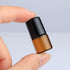 Wresty 25 Pcs Essential Oil Glass Roller Bottles, Mini Refillable Amber Glass Roll On Bottles (1ml)