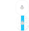40 Pack Medtronic Sensor Patches, Waterproof Guardian 3/4 Sensor Cover Patch, Easy to Use Pre-Cut CGM