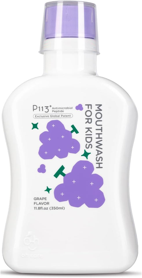 oh care Mouthwash for Kids P113+ Peptide Anti Cavity Mouth Rinse Alcohol