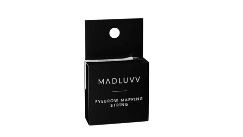 MADLUVV Mapping String, Black Pre-Inked Brow Mapping String for Microblading & PMU, Professional Cosmetic Grade Tool