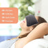 Unscented Weighted Eye Pillow for Yoga, Microwavable Moist Heat Eye Compress Mask for Relaxation and Migraine Relief