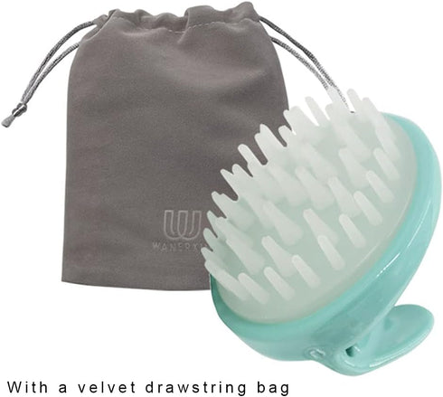 Manual Scalp Massagers Shampoo Massager Brush, Vinerstar wanerxin Hair Head Massager, Scalp Stress Relax Mint Green