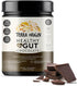 TERRA ORIGIN Healthy Gut Chocolate - 30 Servings with L-Glutamine, Zinc, Glucosamine, and More!