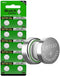 Cotchear 10pcs AG10 Alkaline Battery 1.5V 189 389 LR1130 LR54 V10GA Button Coin Cell Batteries