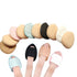 10 Pack Finger Powder Puff with Holder Strap, Mini Fingertip Makeup Sponge Pad for Liquid Foundation and Cream