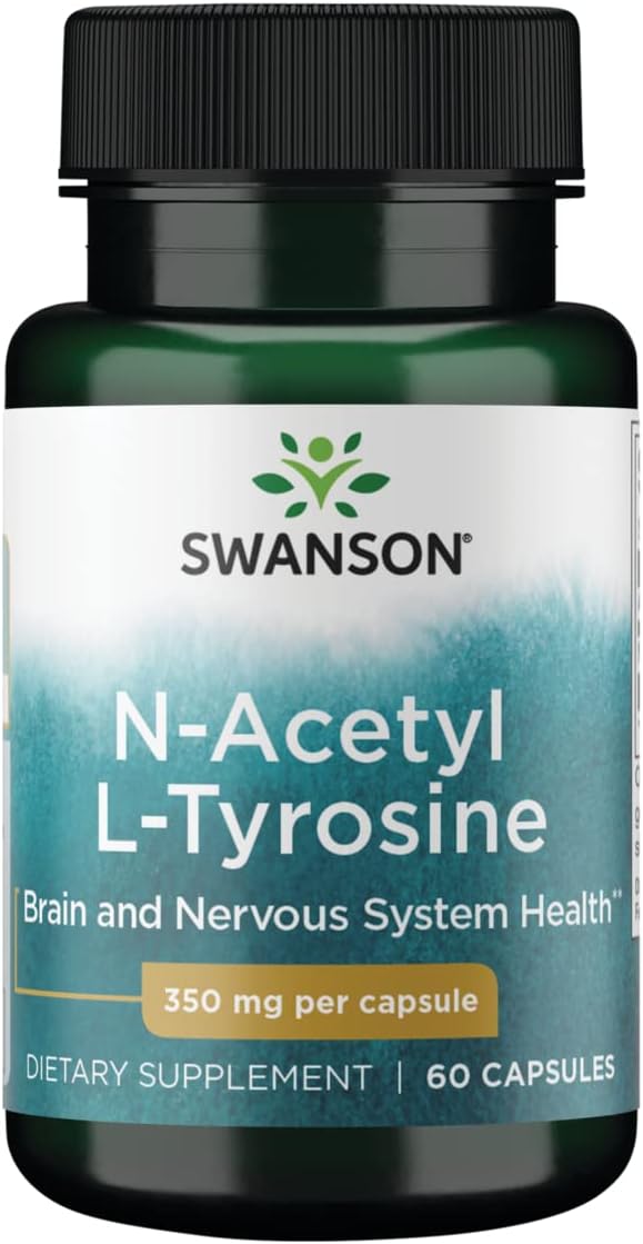Swanson Amino Acid N-Acetyl L-Tyrosine 350 mg, 60 Capsules