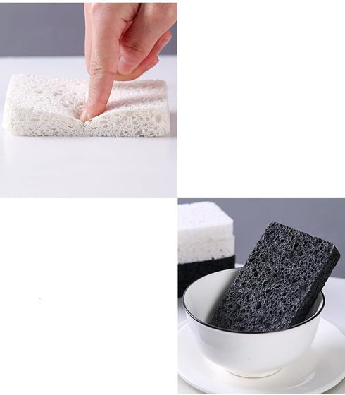 12-Pack Non-Scratch Scrub Sponges | Sponges for Dishes and Kitchen Cleaning | White