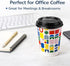 K3M 12 oz 40 Count, Insulated Hot Cups with Lids, Disposable Coffee Cups for Home, Office, Parties, Meetings, Travel