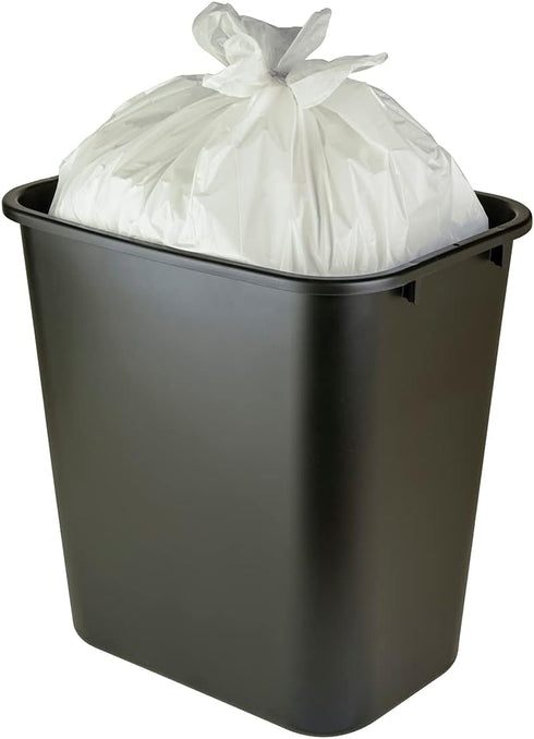 Amazon Basics 8 Gallon Flap Tie Trash Bags, 80 Count, Fresh Scent