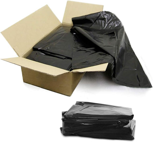 Dualplex 45 Gallon Black Trash Bags 1.5 Mil Garbage Bag 50 Bags Per Case 40" X 46"