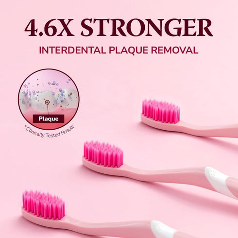 Whitening Toothbrush, Medium Soft Bristle for Adults, 9Mils High Strength, Oral Care