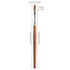 Kolinsky Sable Nail Brush - Professional Red Wooden Acrylic Nail Art Brush (8#)