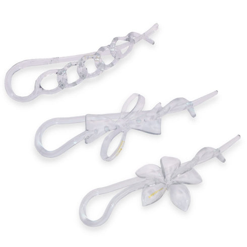 Parcelona French Twist n Clip Hair Barrette - Flower, Bow, and Chain 4" Non Slip Hair Accessories