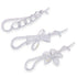 Parcelona French Twist n Clip Hair Barrette - Flower, Bow, and Chain 4" Non Slip Hair Accessories