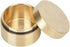Keenso Waterproof Brass Pill Box, Dustproof Travel Pill Case, Round Copper Pill Fob Holder -pro Dry (M)