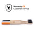 Bamboo Toothbrush Set of 4 with Soft Charcoal Infused Bristles