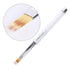LWBTOSEE 2pc Nail Ombre Brush for Nail Art Painting, UV Gel Polish Gradient Color, Black & White