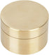 Keenso Waterproof Brass Pill Box, Dustproof Travel Pill Case, Round Copper Pill Fob Holder -pro Dry (M)