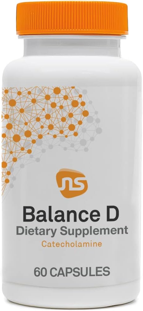 NeuroScience Balance D - Dopamine Support & Focus Supplement - 60 Capsules for Appetite Control, Clarity & Mood Support