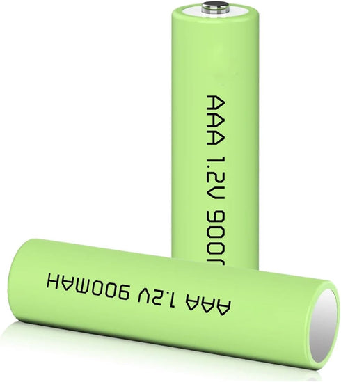 10 Packs 1.2V AAA 900mAh Ni-MH Rechargeable Batteries for Solar Lights (AAA Size)