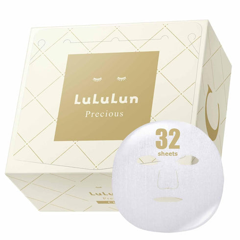 Lululun 32pc Face Sheet Masks for Skin Care & Clear, Hydrating & Moisturizing Anti-aging Facial Mask Pack, Daily Use -