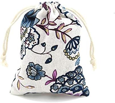 Burlaps Bags with Drawstrings - Jewelry Pouches Sacks for Wedding Party Shower Christmas Birthday, 18 Pcs