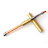 WOKOTO Nail Art Flat Painting Pens, Acrylic Nail Brush for Nail Art Extension, Rhinestones Handle, UV Gel Salon Tool