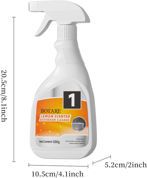 Nozzle, Wall(17.64 oz x3 Lemon Bathroom & Shower Cleaner, Effective Daily Maintenance, Dual Foam & Spray All-Purpose