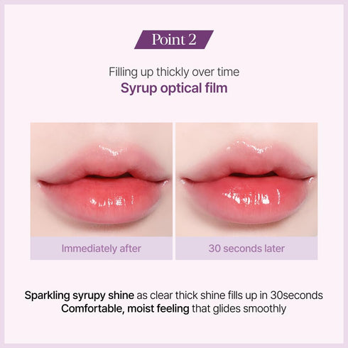 Espoir Couture Lip Tint Glaze #1 Apple Sorbet, Long-Lasting Vibrant Color, Korean Lip Makeup