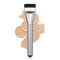 Ultrathin Foundation Brush for Liquid Makeup - Premium Flat Spatula Brush for Blending Cream (Silver)