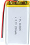 3.7V 1300mAh Lipo Battery Pack with JST Connector, Rechargeable Lithium Polymer Ion 603465