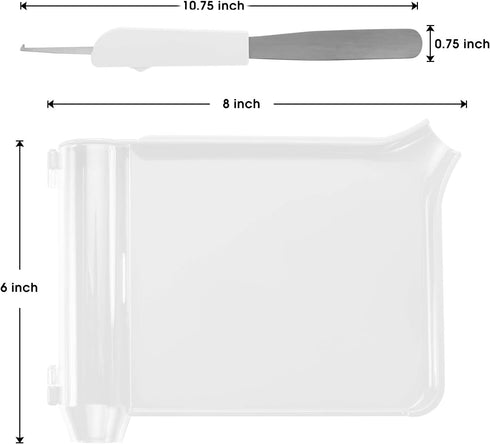 Medarchitect Right Hand Pill Counting Tray with Spatula (White)
