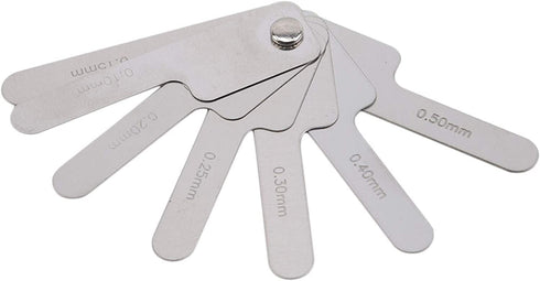 Dental Orthodontic Interproximal Enamel Reduction Gauge, Stainless Steel Ipr Ruler 0.1-0.5 Mm, Metric and Imperial Tool