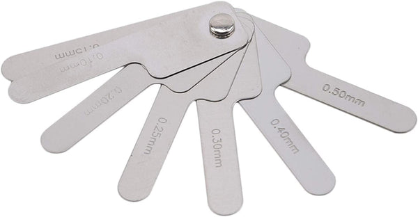 Dental Orthodontic Interproximal Enamel Reduction Gauge, Stainless Steel Ipr Ruler 0.1-0.5 Mm, Metric and Imperial Tool