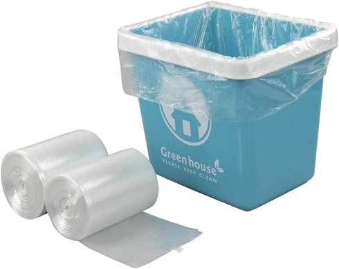 1.5 Gallon Clear Trash Bags, 220 Counts