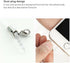 MIXNEX 2 Pack Macaron Screen Cleaner Portable Phone Screen Wipe & Glasses Lens Cleaning Cloth with Keychain Strap