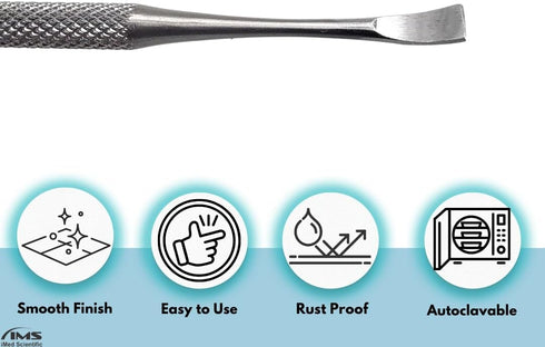 Professional Dental Tartar Scraper Tool, Stainless Steel Plaque Remover for Oral Hygiene Care