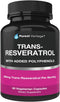 Resveratrol Supplement - Potent 1400mg Formula with Trans Resveratrol, Quercetin, Grape Seed, Green Tea, Acai, Red Wine