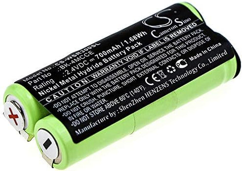 Estry 2.4V BK-4MCCE Battery Replacement for WATERPIK Sensonic Plus SR-3000 Sonic Toothbrush, Requires Soldering
