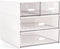 Makeup / Desk Organizer with 4 Drawers, Sundries Vanity Organizer, Cosmetic Storage Box for Bathroom Counter or