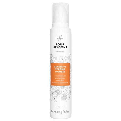 No nothing Very Sensitive Strong Hair Mousse - Volumizing, Hypoallergenic, Unscented, 6.8 oz