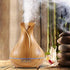UVUBXT 14 Essential Oil Diffuser Tulip Light Wood Diffuser LED Advanced Cool Mist Humidifier Color LED Night Light