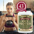 NutriBiotic Certified Organic Rice Protein Chocolate, 22.9 Oz - Low Carbohydrate Vegan Protein Powder