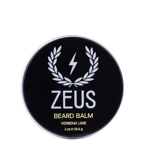 ZEUS Beard Balm Leave-In Conditioner with Natural Beeswax & Shea Butter, Verbena Lime (MADE IN USA)