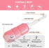Upside Down Peri Bottle for Postpartum Care - Portable Bidet Bottle with Travel Bag, Reusable Douche Bottle (Blue+Pink)