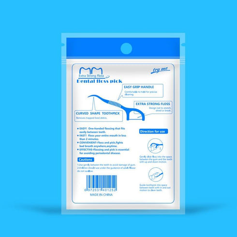 MIANID (150 Count) F Loss Picks Plant Based Dental Floss Picks for Superior Oral Care, Dental Hygiene, and Gum Health